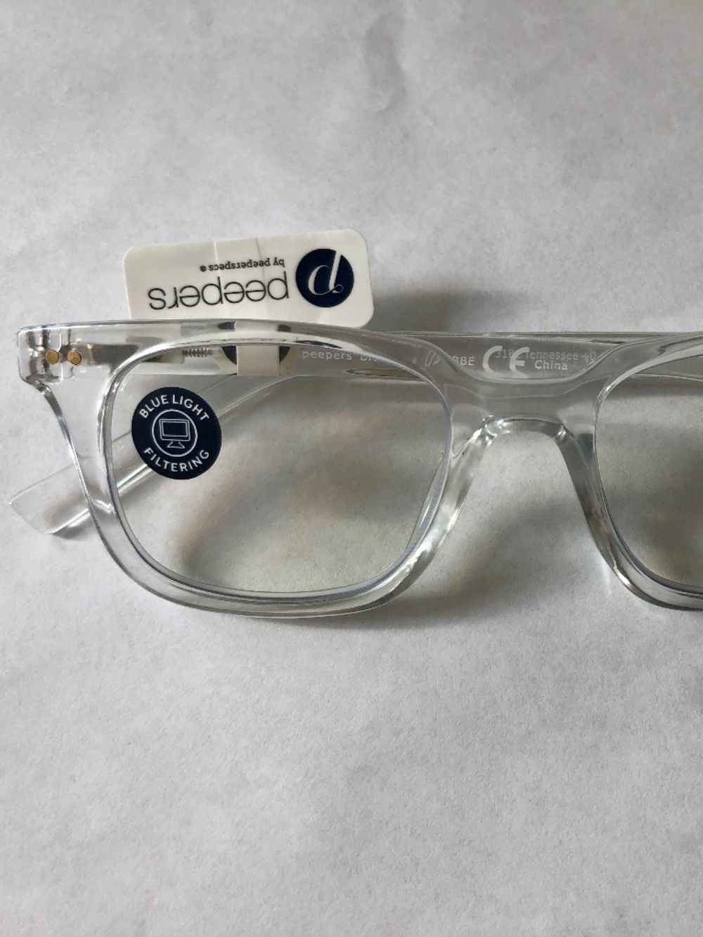 New Peepers Clear Tennessee Unisex Light Filter Glasses